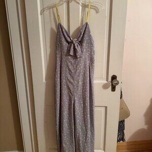 Purple Floral Jumpsuit